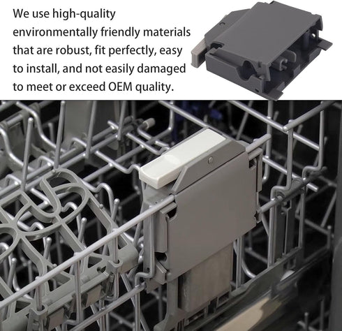 Upgraded W10320665 Dishwasher Dishrack Adjuster Housing Right Hand, For Whirlpool Kenmore Dishwasher Top Rack Parts