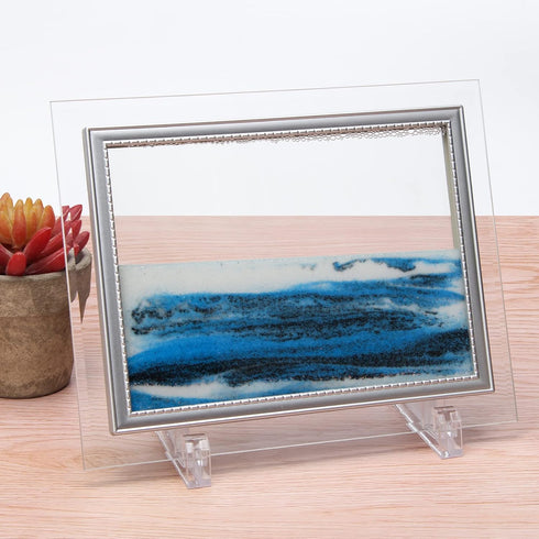 Coitak 2 PCS Clear Acrylic Stands, Mini Display Easel Holder for Sand Picture