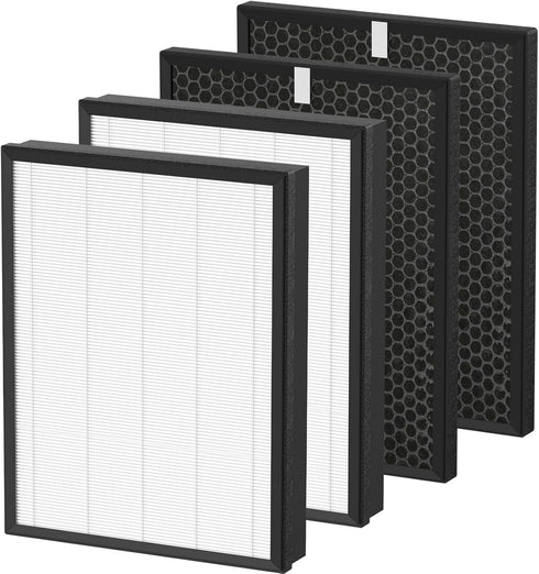 AP-B102 True HEPA Replacement Filter Set, Compatible with Alexapure Breeze AP-B102, 3-IN-1 Air Filter for Home