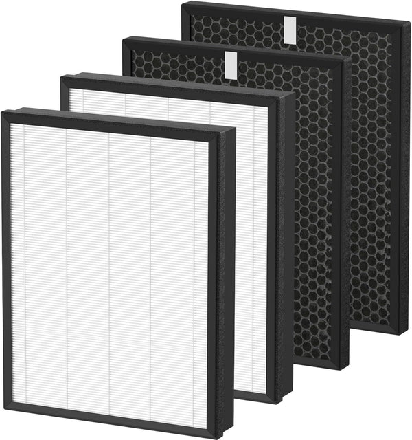 AP-B102 True HEPA Replacement Filter Set, Compatible with Alexapure Breeze AP-B102, 3-IN-1 Air Filter for Home