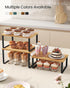 Set 3 Counter UKCS014YL03 SONGMICS Cabinet Organizer Shelf, of Kitchen Shelves, Kitchen Storage, Spice Rack, Stackable