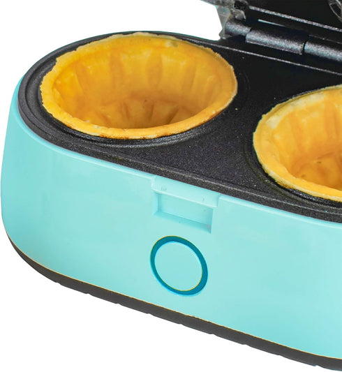 Brentwood Appliances TS-1402BL Double Waffle Bowl Maker, Standard, Blue