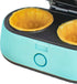 Brentwood Appliances TS-1402BL Double Waffle Bowl Maker, Standard, Blue