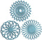 Set of 3 Silicone Trivet Mats, Non-Slip & Heat Resistant Kitchen Hot Pads for Table & Countertop