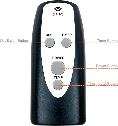 Replacement Remote Control for Lasko Pedestal Fan, Compatible with Models 2033674 S16612 S16614 S18610 S18965