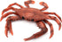 2-Pack) AUEAR, Plastic Crab for Decor Artificial Sea Life Creatures, Simulated Animal Home Party Creative Gift (Red