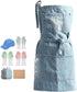 Denim Apron With 5 Pockets for Kitchens,Hairstylist Aprons for Women Men,Adjustable Bib