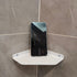 YUjieSTC 6 Inch White Floating Corner Shelf Wall Mounted, Triangle Decorative Shelf for Home, Bathroom, Phone & Small