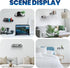 Floating Shelf for Projector Aluminum Alloy, Wifi Router Wall Mount Shelf, Cable Box Shelf for Wall Mounted TV, DVD
