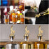 Xelsluthe 2 PCS Weighted Stainless Steel Bottle Pourers, Olive Oil Dispenser Spout, Self Closing Liquor Pour Spout