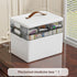 3-Tier CTIME Medicine Organizer - Portable Medicine Cabinet with Leather Handle, Empty First Aid Kit for Home