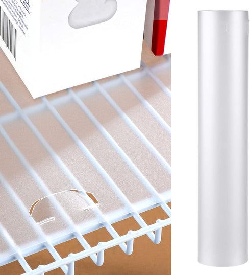 Kathfly Wire Shelf Liner, Waterproof Non-Adhesive Covers for Refrigerator Pantry, 10 Feet Roll (16 Inch Wide)