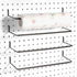 Paper Towel Holder for Pegboard, Extendable, Fits Any Standard Pegboard, 4 Packs, Black