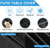 26 Inch 26 26 18 Inch Outdoor Ottoman Cover Square, Waterproof Patio Ottoman Cover, Heavy Duty Outdoor Side Table