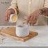 4.25 Inches Counter, Countertop Marble Butter Keeper White Butter Dish with Lid Handmade French Butter Crock
