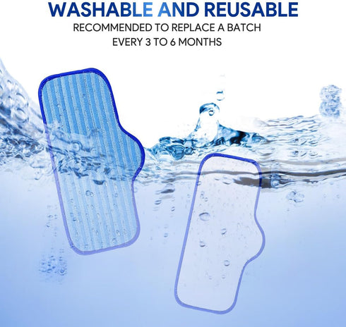 KEEPOW Microfiber Pads, 3 Pack Washable for Dupray Neat Steam Cleaner