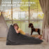 50"x 35" Aubliss Stuffed Animal Storage Bean Bag Chairs Cover, Extra Large Velvet Bean Bags Chair for Kids & Adults