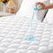 Queen Mattress Protector - 100% Waterproof Quilted Cover, Noiseless Soft & Cooling, Deep Pocket 6"-21", White