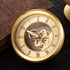 Hicarer 4 1/16 Inch Gold Skeleton Clock Insert with Gold Bezel