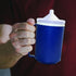 Rehabilitation Advantage Insulated Blue Mug with White Snorkel Lid, Non-Weighted