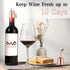 OWO 2 Pack Stainless Steel Wine Bottle Stopper, Reusable Wine Saver with Silicone Seal, Rosegold