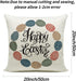 Ueerdand Easter Pillow Covers Set of 4, 20x20 Inch Farmhouse Bunny Decoration for Sofa Couch