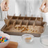 Brownie Pan with Dividers, Non-Stick Baking Pan for Brownies, Lasagna, Muffins, 12 X 8 X 2 Inches
