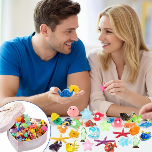 800 Barydat Pcs Mini Resin Animals Figures Bulk Miniature Garden Accessories for Pranks Hide Party Gift Duck Tiny Resin