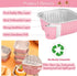 selizo 60 Pack Mini Disposable Cake Pans with Lids, 5oz Aluminum Foil Square Baking Cups for Individual Cakes