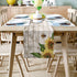 Summer Table Runner - Sunflower with Bees Wood Background, 13"X90" Farmhouse Style for Dining Room, Kitchen, Holiday