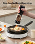 Set 5-Level 4.5oz TOMEEM Electric Salt and Pepper Grinder Rechargeable with LED Power Indicator, Adjustable Grinding
