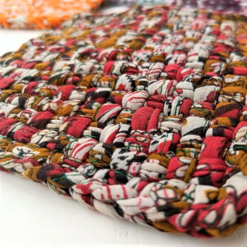 Set of 2 Quilted Pot Holders - 100% Cotton Heat Resistant Oven Pads, Reversible Hot Pads with Hanging Tab.