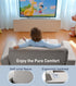 3-in-1 Extra Wide Convertible Kids Couch, Flip Open Toddler Couch to Lounger, Comfy Toddler Chair, Machine-Washable
