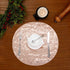 Sequin Placemats Set of 6, Heat-Resistant Stain-Resistant Kitchen Table Mats, Elegant Rose Gold 15" Round for Party