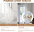 Tiebacks-2 Pack SRG Sunflower Curtain | Daisy Curtain Holdbacks Three Flower | Curtain Tiebacks Boho | Japanese Curtain