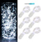 6 Pack Fairy Lights, Battery Operated Waterproof String Lights, 7ft, 20 LEDs, Silvery Copper Wire
