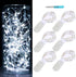 6 Pack Fairy Lights, Battery Operated Waterproof String Lights, 7ft, 20 LEDs, Silvery Copper Wire