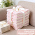 12 Pack 13 13" Jacquotha Pink Washcloths (Floral Embroidered), Soft Wash Cloths for Face, Body, Showering, Spa