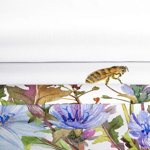 BECAN Beautiful Watercolor Flowers Shower Curtain, Thickening Polyester Fabric, 72 x 72 Inches