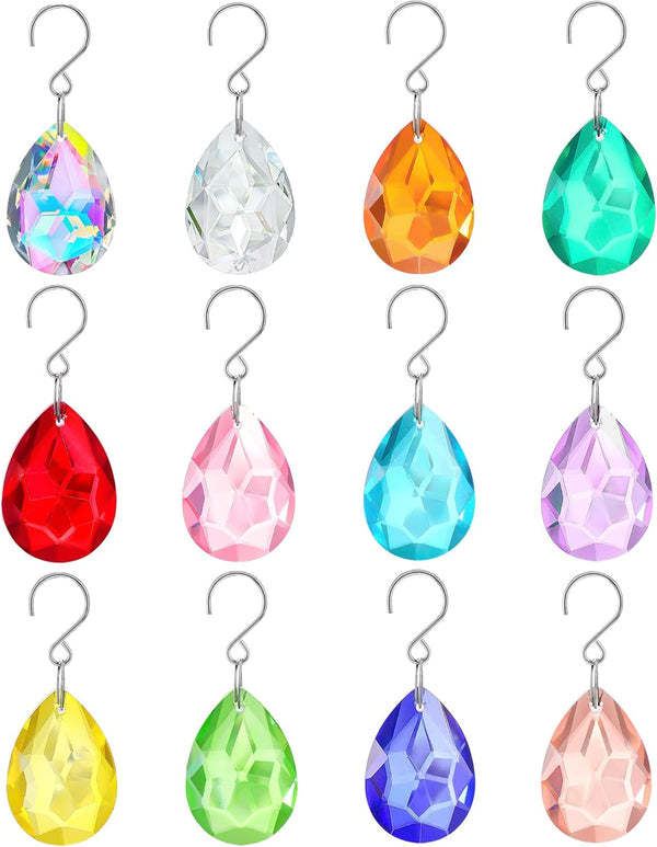 H&D HYALINE & DORA 38mm Crystal Suncatcher Prisms Multicolor Bauhinia Chandelier Crystals