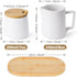 Set MIAMIO - Sugar and Cream Serving with Lid and Spoon/Ceramic Coffee Bar Accessories - Microwave & Dishwasher Safe