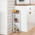 Waterproof Corner Shelf Stand, Storage Organizer for Bathroom, Perfect for Small Space, White Toilet Paper Stand