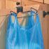 mDesign Over the Cabinet Metal Wire Small Garbage Container, Trash Bag Holder Rack for Kitchen, Pantry, Bathroom