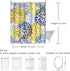 Shower Curtain - Green Spring Flower Design, Waterproof Polyester Fabric, 72 x 72 Inches with Hooks