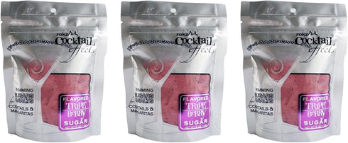 rokz Triple Berry Cocktail Sugar, drink rimmer (3 pack)