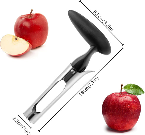 COKUMA Apple Corer, Comfortable Handle and Sharp Serrated Blade Apple Core Remover, Sturdy and Easy to Use for Apple