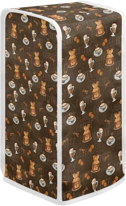 Can Opener Cover Coffee Print Can Opener Dust and Stain Protection Small Applicance Cover for Kitchen Fits Most Electric Automatic Can Openers by Hudotybom