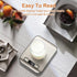CROWNFUL Food Scale, 11 lb Digital Kitchen Scales with Built-in Coin Battery, LCD Display, 304 Stainless Steel