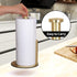 OBODING Gold Paper Towel Holder for Countertop - Stainless Steel Stand for Kitchen and Bathroom Organization