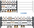 Housen Solutions 2 Tier Expandable Shoe Rack for Closet, Adjustable Shoe Shelf